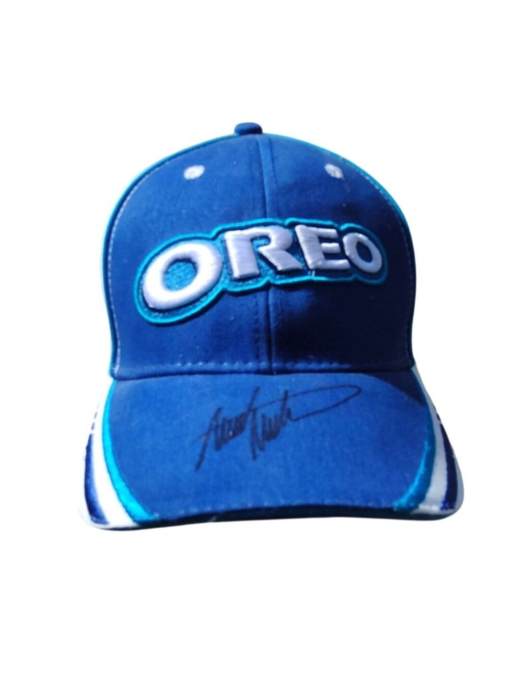 Oreo Racing Cap Hat Signed By NASCAR Driver Mark Martin Stewart-Haas Racing